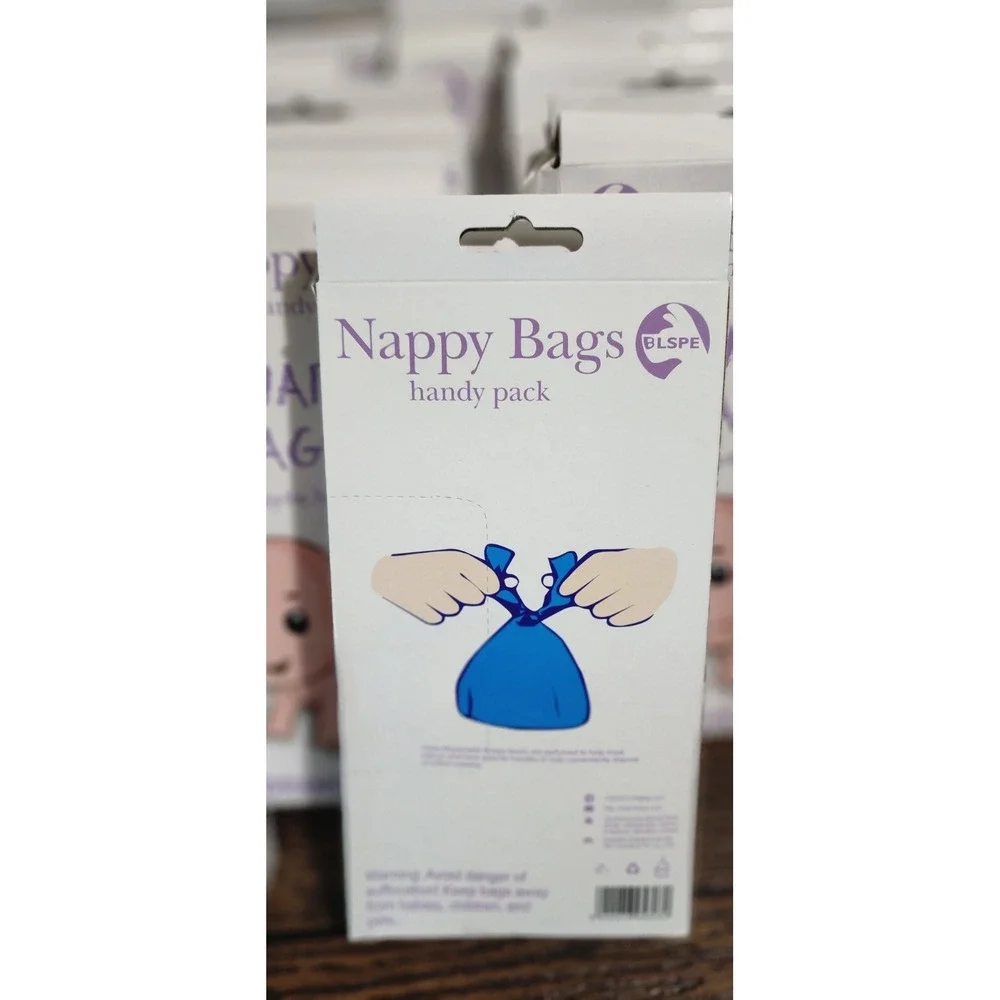 1500 Disposable Tie Handle Nappy Bags Fragranced Scented Baby Changing 15 x 100